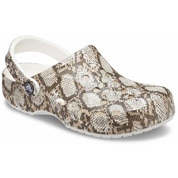 Zuecos Crocs Baya Seasonal Printed Hombre Marrom | Mexico 0722ZUTG